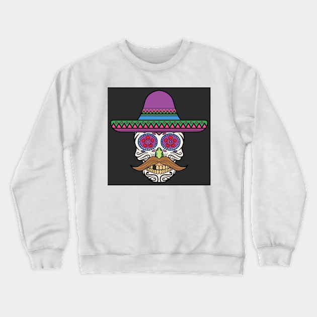 Sugar Skull 42 (Style:7) Crewneck Sweatshirt by luminousstore